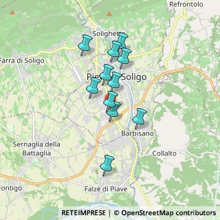 Mappa Via Montello, 31053 Pieve di Soligo TV, Italia (1.36091)