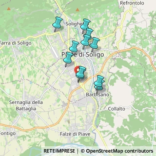 Mappa Via Montello, 31053 Pieve di Soligo TV, Italia (1.39909)
