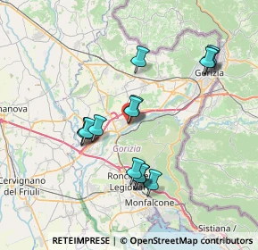 Mappa Via Ulderico della Torre, 34072 Gradisca d'Isonzo GO, Italia (6.79533)