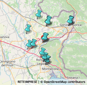 Mappa Via Ulderico della Torre, 34072 Gradisca d'Isonzo GO, Italia (6.09474)