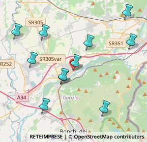 Mappa Via Ulderico della Torre, 34072 Gradisca d'Isonzo GO, Italia (4.33727)