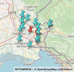 Mappa Via Ulderico della Torre, 34072 Gradisca d'Isonzo GO, Italia (10.88667)
