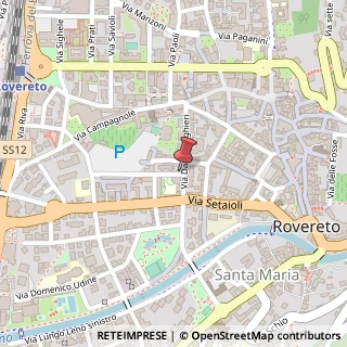 Mappa Via Achille Leoni, 5, 38068 Rovereto, Trento (Trentino-Alto Adige)