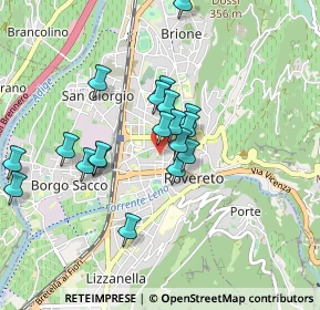 Mappa Via Dante Alighieri, 38068 Rovereto TN, Italia (0.77474)