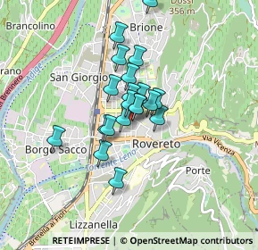 Mappa Via Dante Alighieri, 38068 Rovereto TN, Italia (0.5665)
