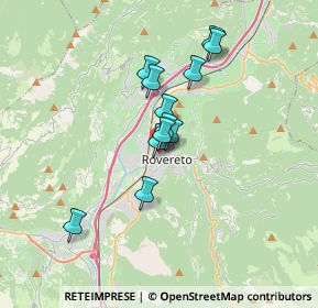 Mappa Via Dante Alighieri, 38068 Rovereto TN, Italia (2.54833)