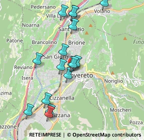 Mappa Via Dante Alighieri, 38068 Rovereto TN, Italia (1.88375)