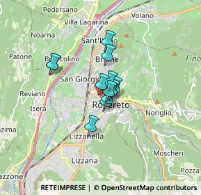 Mappa Via Dante Alighieri, 38068 Rovereto TN, Italia (0.93667)