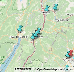 Mappa Via Dante Alighieri, 38068 Rovereto TN, Italia (23.34357)