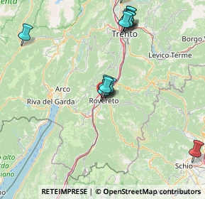Mappa Via Dante Alighieri, 38068 Rovereto TN, Italia (17.01231)