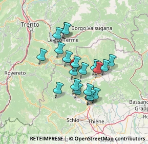 Mappa Via Cavalier Paolo Sartori, 36040 Valdastico VI, Italia (10.7065)