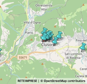 Mappa Piazza Manzù, 24023 Clusone BG, Italia (1.09)