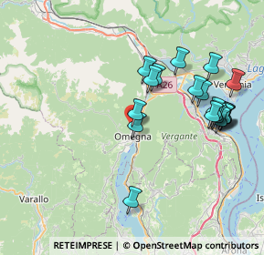 Mappa Vicolo Cantone, 28887 Omegna VB, Italia (7.939)