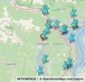 Mappa Vicolo Cantone, 28887 Omegna VB, Italia (8.9745)