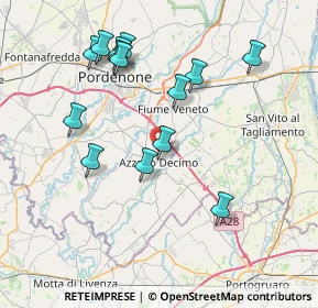 Mappa Via D'Albera, 33082 Azzano decimo PN, Italia (7.73786)