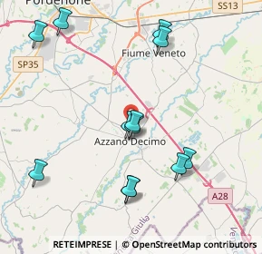 Mappa Via D'Albera, 33082 Azzano decimo PN, Italia (4.1675)