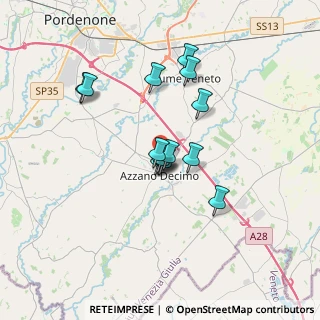 Mappa Via D'Albera, 33082 Azzano decimo PN, Italia (2.56357)