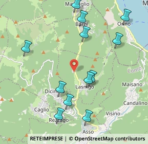 Mappa Via Cassina, 22030 Lasnigo CO, Italia (2.25167)