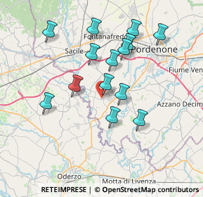 Mappa Via Moret di Maron, 33070 Brugnera PN, Italia (6.72643)