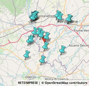 Mappa Via Moret di Maron, 33070 Brugnera PN, Italia (6.8405)