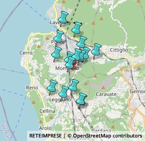 Mappa Vicolo Redaelli, 21014 Laveno-Mombello VA, Italia (1.25063)
