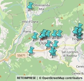 Mappa Piazza IV Novembre, 24023 Clusone BG, Italia (1.852)