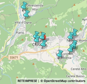 Mappa Viale Vittorio Emanuele II, 24023 Clusone BG, Italia (1.91667)