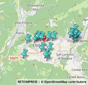 Mappa Viale Vittorio Emanuele II, 24023 Clusone BG, Italia (1.638)