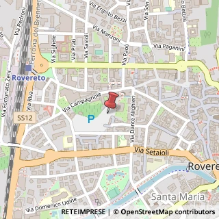 Mappa Via Achille Leoni, 38068 Rovereto TN, Italia, 38068 Rovereto, Trento (Trentino-Alto Adige)