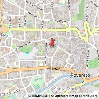 Mappa Via Dante, 26, 38068 Rovereto, Trento (Trentino-Alto Adige)