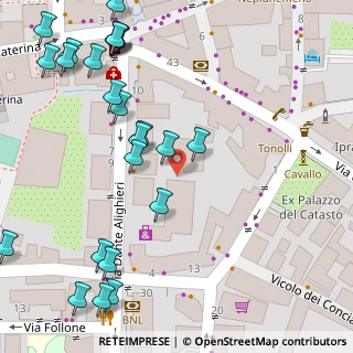 Mappa Via Dante Aligheri, 38068 Rovereto TN, Italia (0.075)