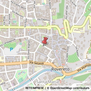 Mappa Via Gerolamo Tartarotti, 24, 38068 Rovereto, Trento (Trentino-Alto Adige)