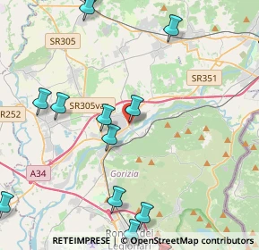 Mappa Piazza dell'Unità d'Italia, 34072 Gradisca D'Isonzo GO, Italia (6.14313)