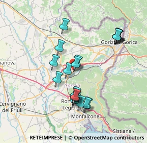 Mappa Piazza dell'Unità d'Italia, 34072 Gradisca D'Isonzo GO, Italia (6.888)