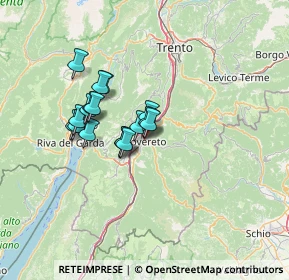 Mappa Via Mercerie, 38068 Rovereto TN, Italia (9.79765)