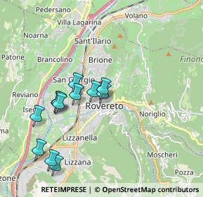 Mappa Via Mercerie, 38068 Rovereto TN, Italia (1.81417)