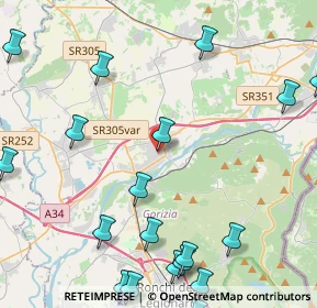 Mappa Viale Venezia, 34072 Gradisca D'isonzo GO, Italia (6.1135)