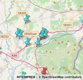 Mappa Viale Venezia, 34072 Gradisca D'isonzo GO, Italia (5.10667)