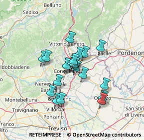 Mappa Via Venezia, 31020 San Vendemiano TV, Italia (9.7555)