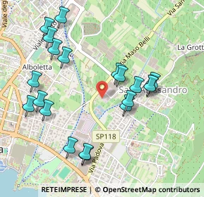 Mappa Via Maso Belli, 38066 Riva del Garda TN, Italia (0.5215)