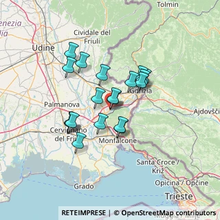 Mappa Via Marziano Ciotti, 34072 Gradisca d'Isonzo GO, Italia (10.70368)