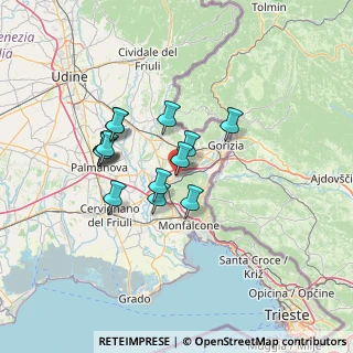Mappa Via Ciotti Marziano, 34072 Gradisca d'Isonzo GO, Italia (10.695)