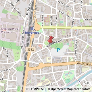Mappa Via Campagnole, 2B, 38068 Rovereto, Trento (Trentino-Alto Adige)