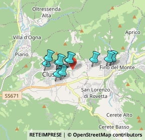 Mappa Via Vittorio Veneto, 24023 Clusone BG, Italia (1.09)