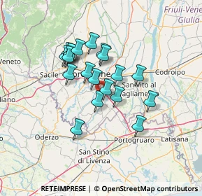 Mappa Via dei Frassini, 33082 Azzano Decimo PN, Italia (10.7165)