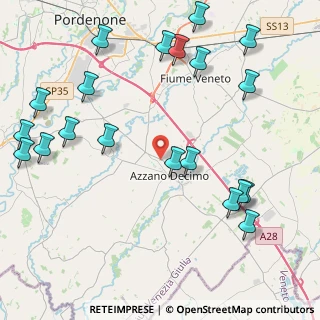 Mappa Via dei Frassini, 33082 Azzano Decimo PN, Italia (5.3145)