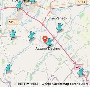 Mappa Via dei Frassini, 33082 Azzano Decimo PN, Italia (7.1085)