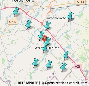 Mappa Via dei Frassini, 33082 Azzano Decimo PN, Italia (3.93417)