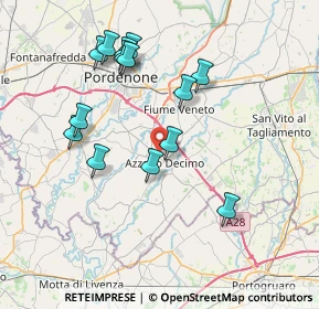 Mappa Via dei Frassini, 33082 Azzano Decimo PN, Italia (7.39929)