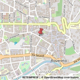 Mappa Via Gerolamo Tartarotti, 23, 38068 Rovereto, Trento (Trentino-Alto Adige)